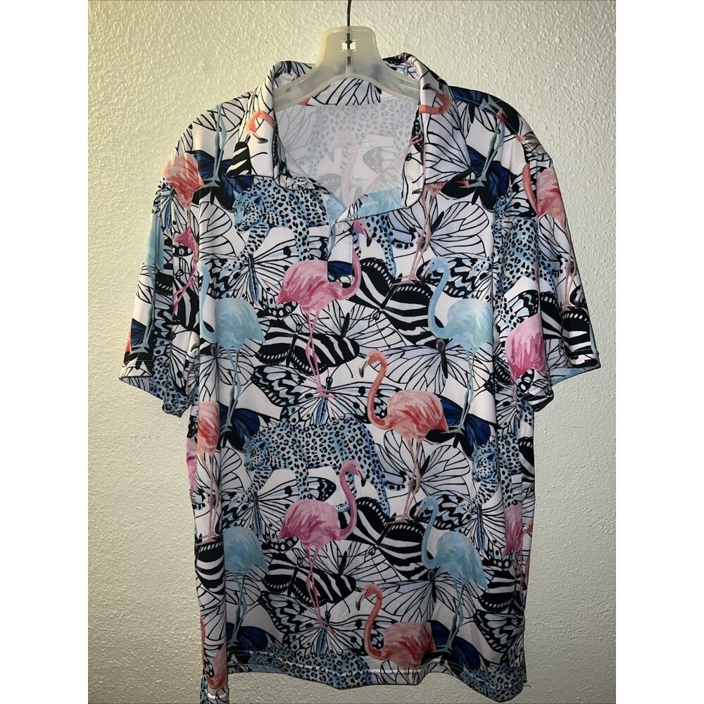 MOTEEPI Mens Flamingo Jaguar‎ Butterfly Muscle Shirts Size M